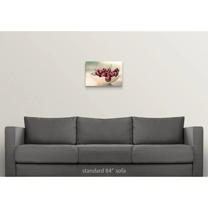 "Bowl of cherries." Canvas Wall Art