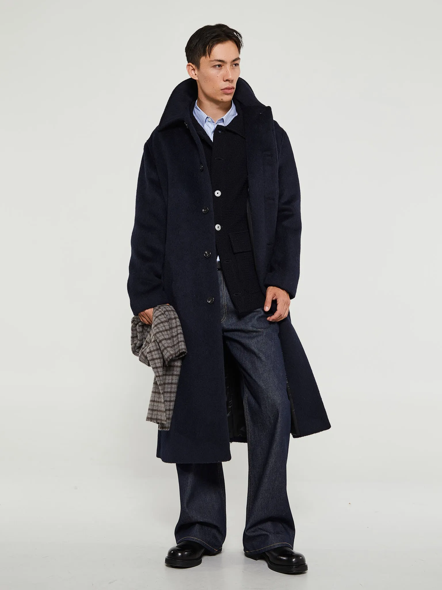 Radial Jacket in Navy Blue