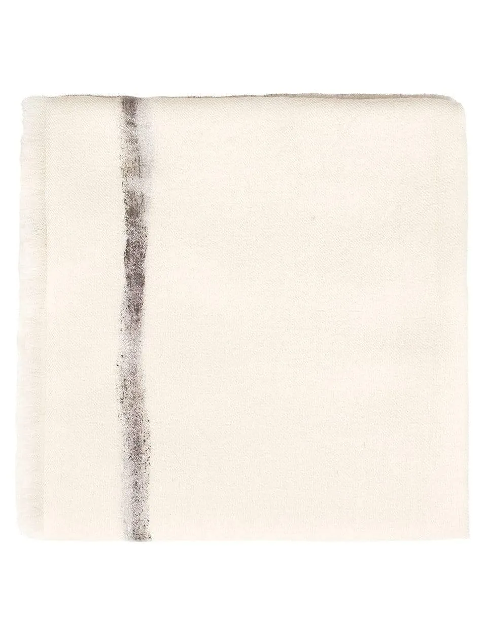 Righino Silver Scarf - White
