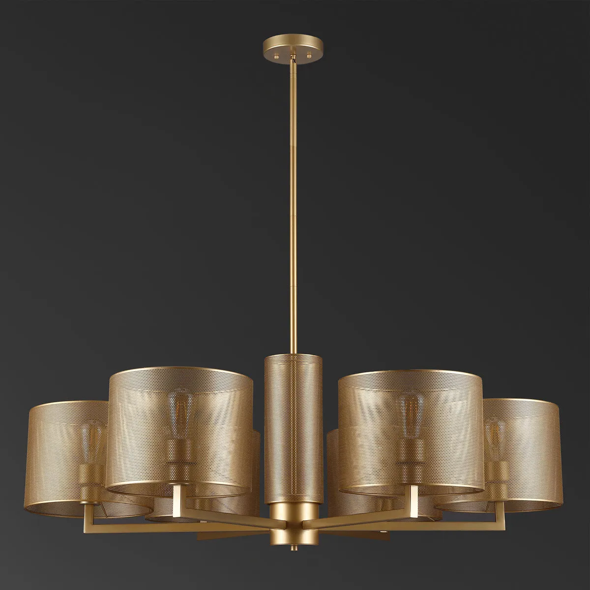 Safavieh Couture Zachaeus Metal 6 Light Chandelier, CTL1052