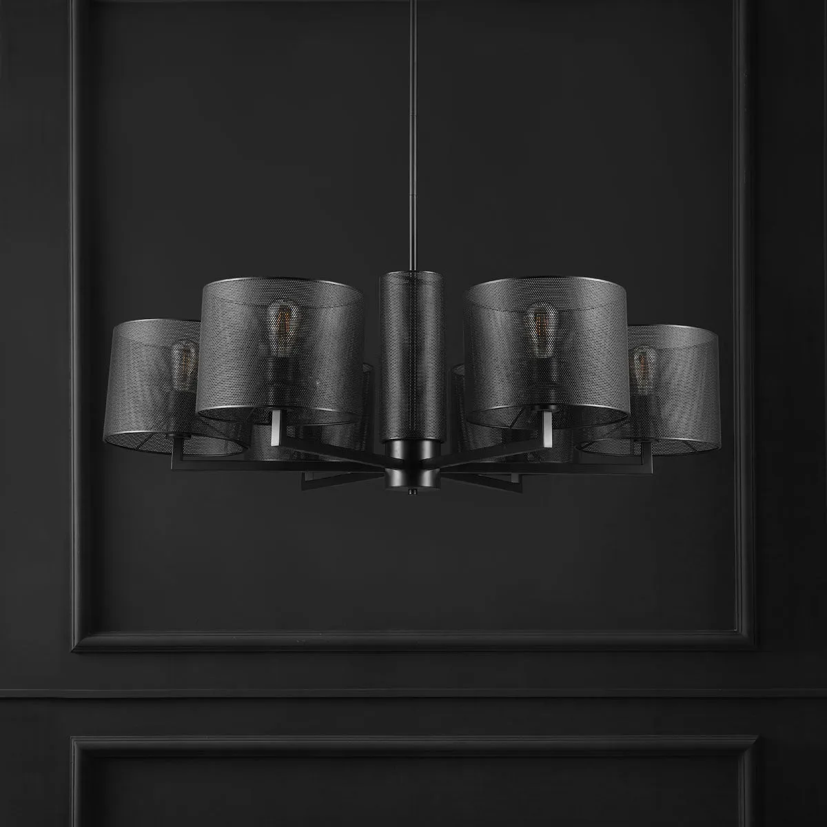Safavieh Couture Zachaeus Metal 6 Light Chandelier, CTL1052