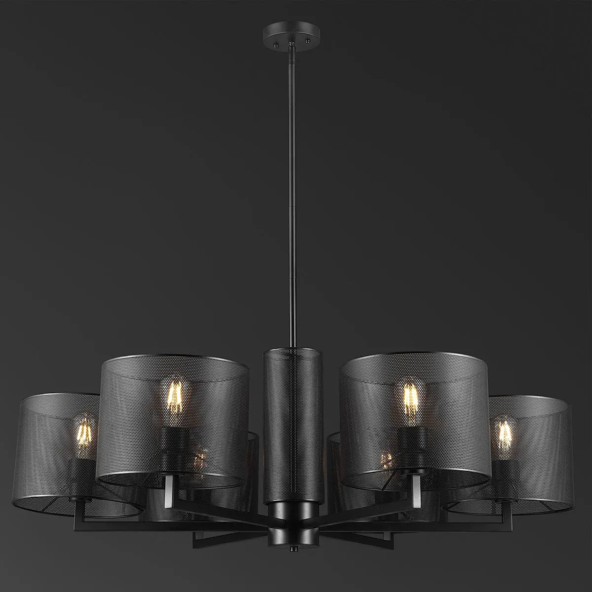 Safavieh Couture Zachaeus Metal 6 Light Chandelier, CTL1052