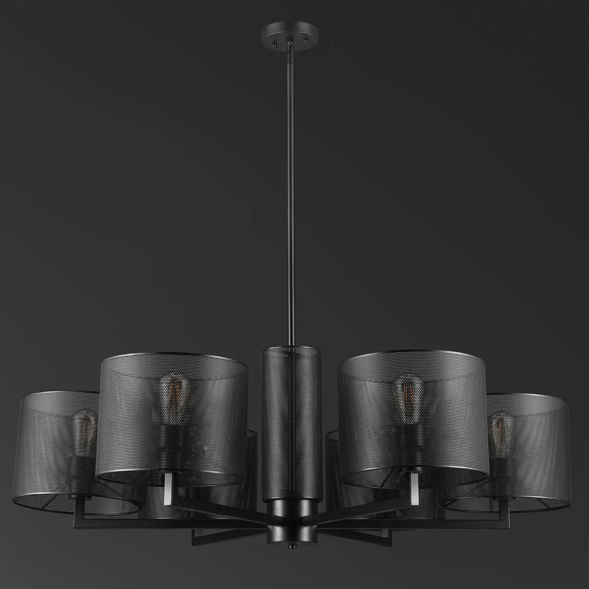Safavieh Couture Zachaeus Metal 6 Light Chandelier, CTL1052