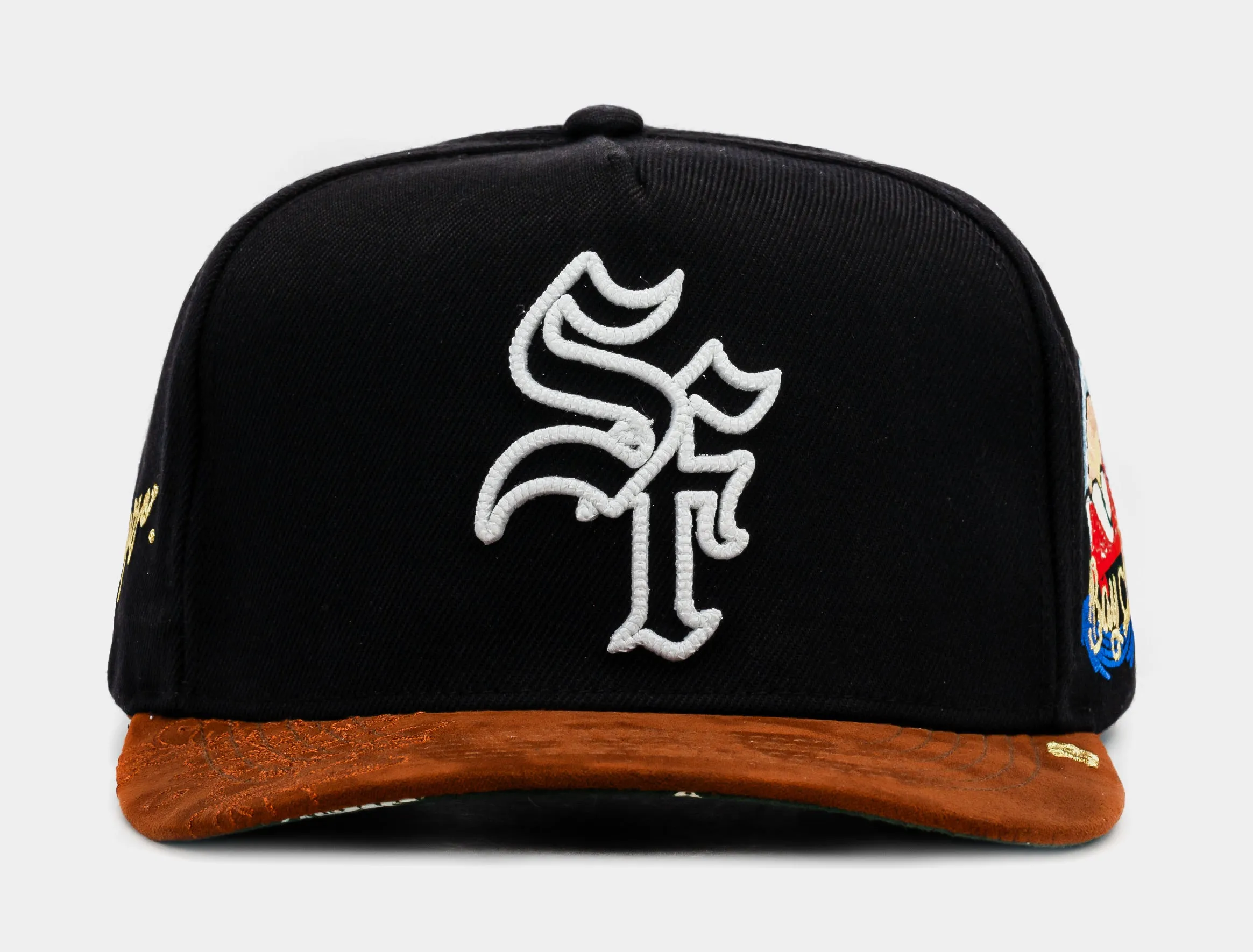 San Francisco Dreams Dont Sleep Snapback Mens Hat (Black/Orange)
