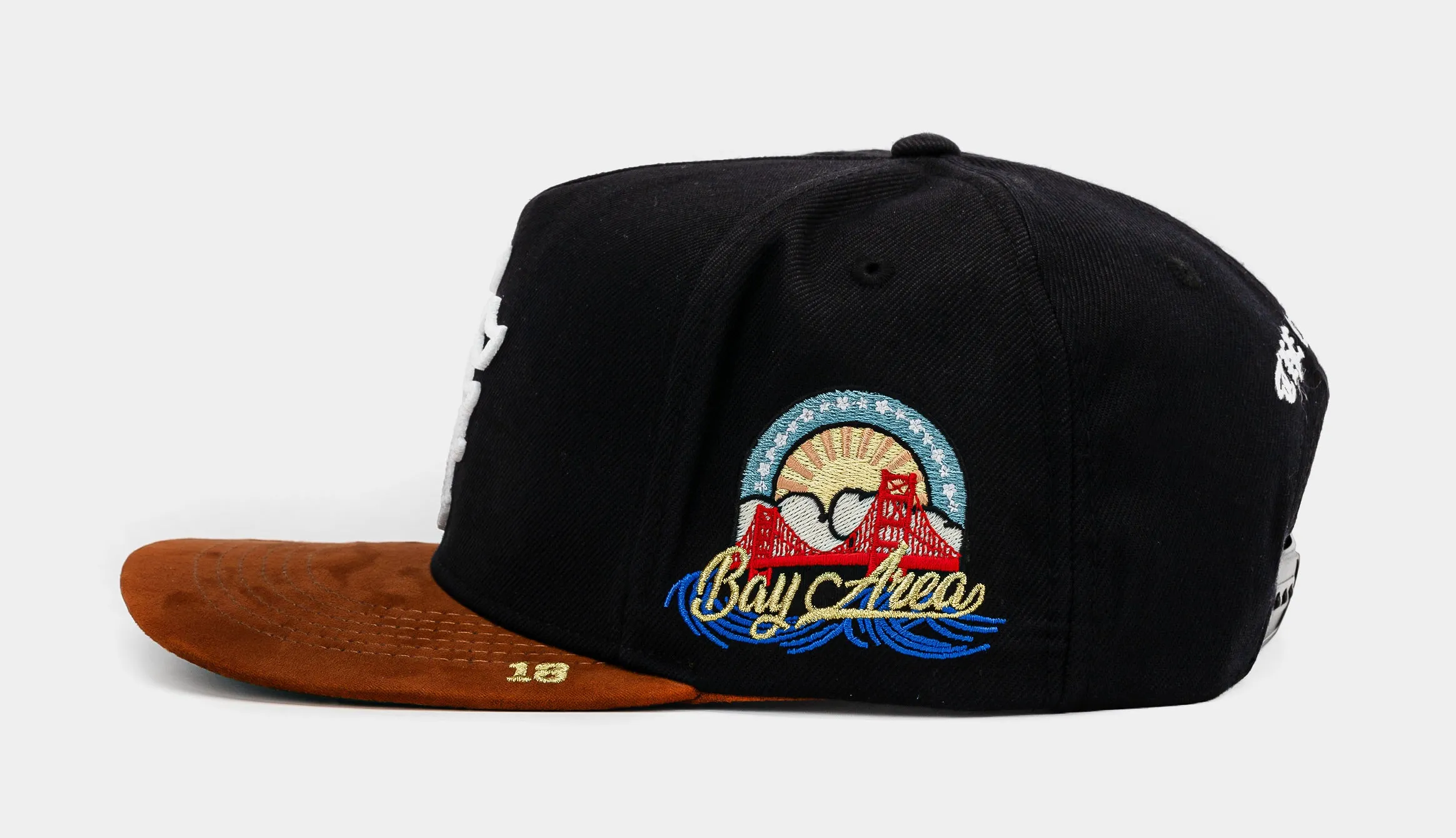 San Francisco Dreams Dont Sleep Snapback Mens Hat (Black/Orange)