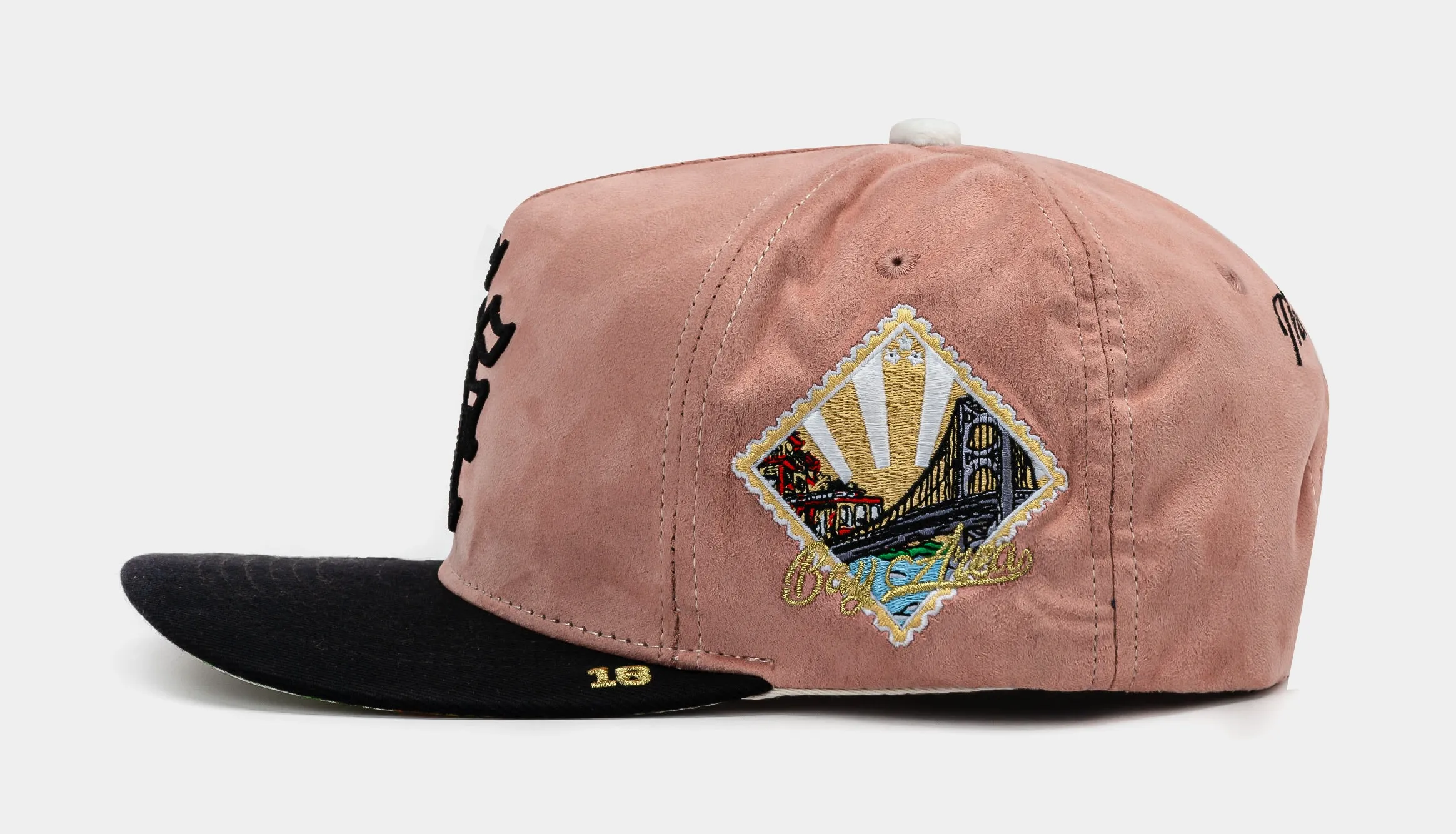 San Francisco Dreams Dont Sleep Snapback Mens Hat (Black/Pink)