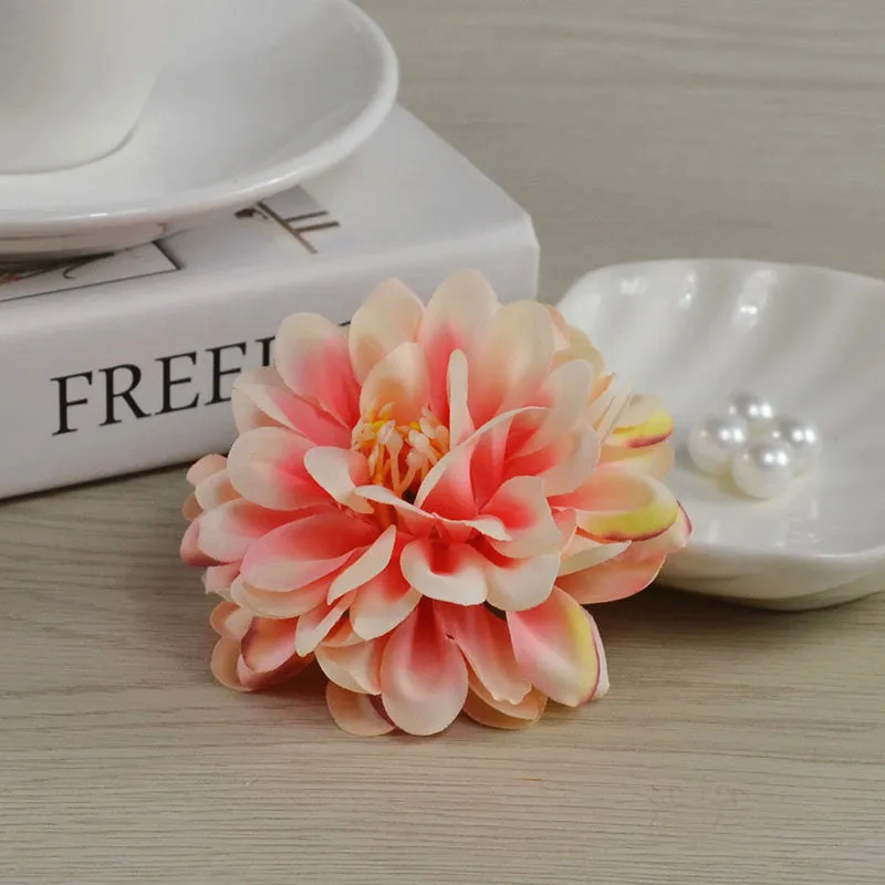 Silk Dahlia Bulk Artificial Flower Small Heads 7cm