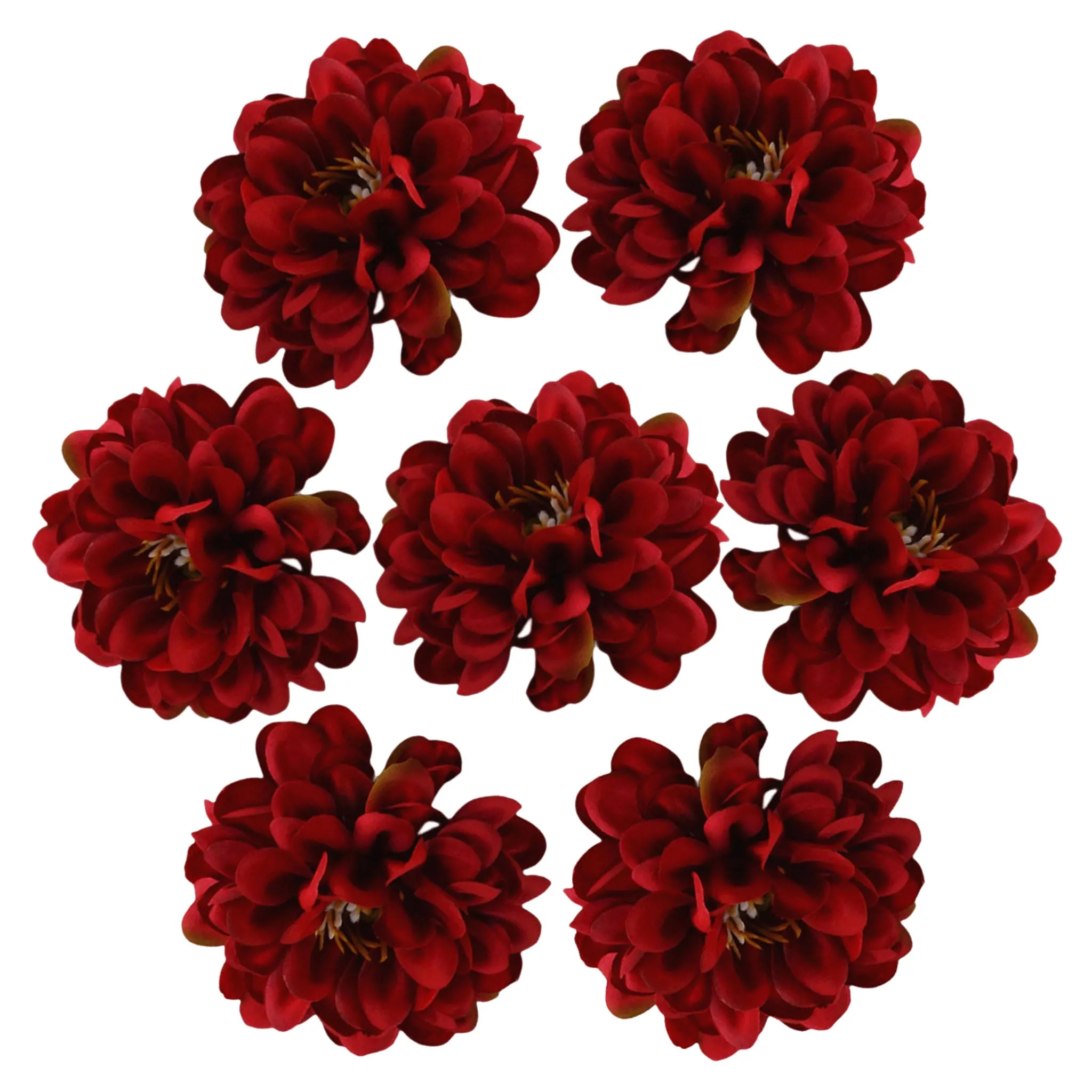 Silk Dahlia Bulk Artificial Flower Small Heads 7cm