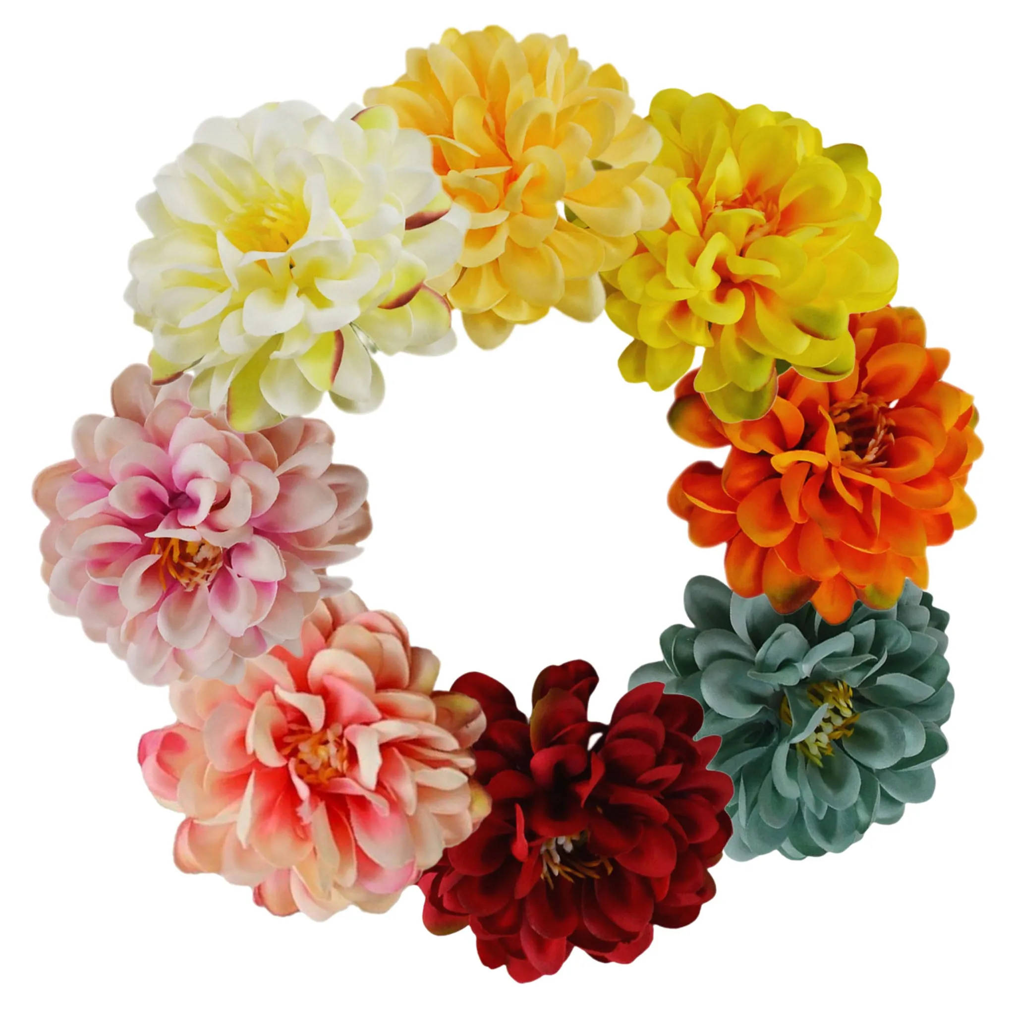Silk Dahlia Bulk Artificial Flower Small Heads 7cm