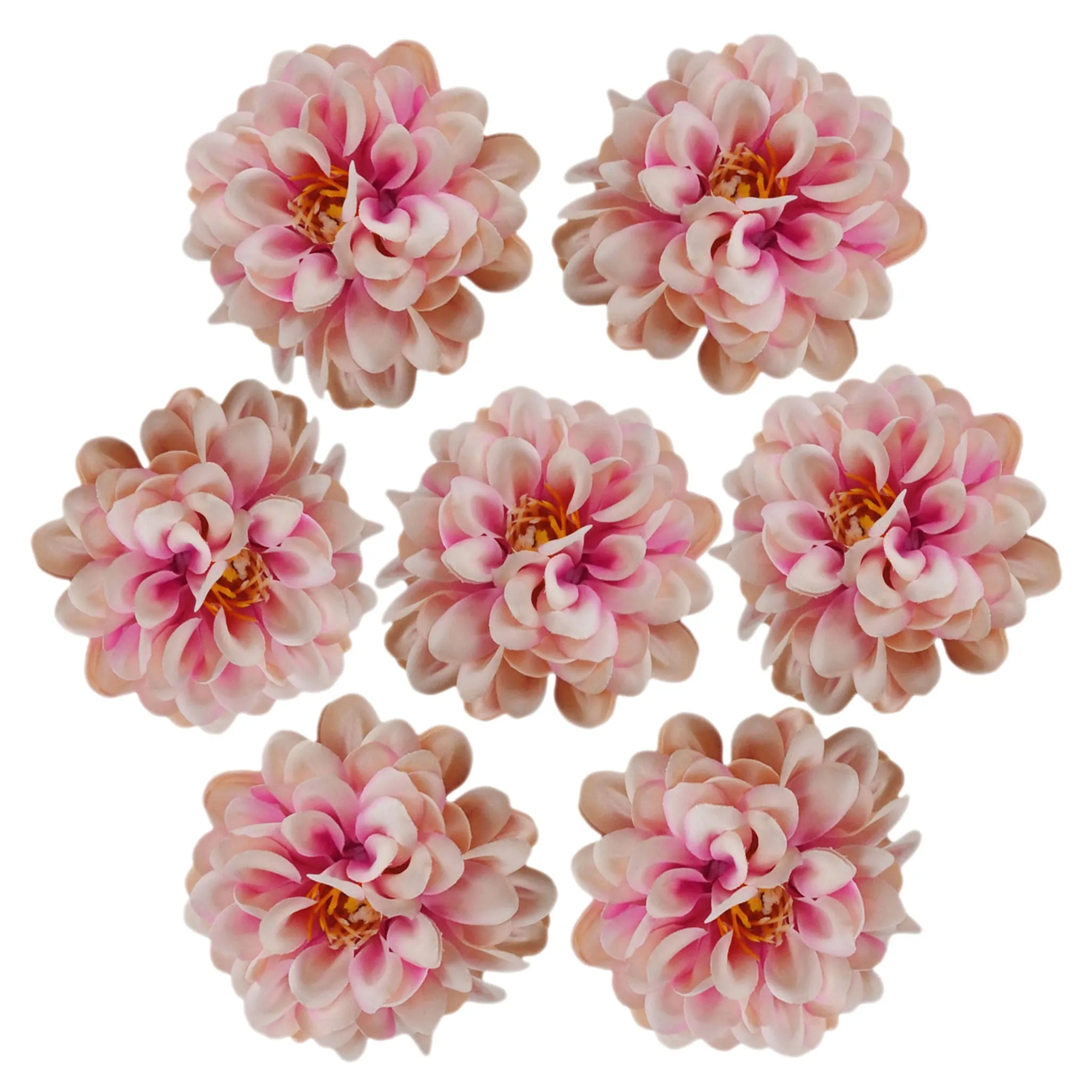 Silk Dahlia Bulk Artificial Flower Small Heads 7cm
