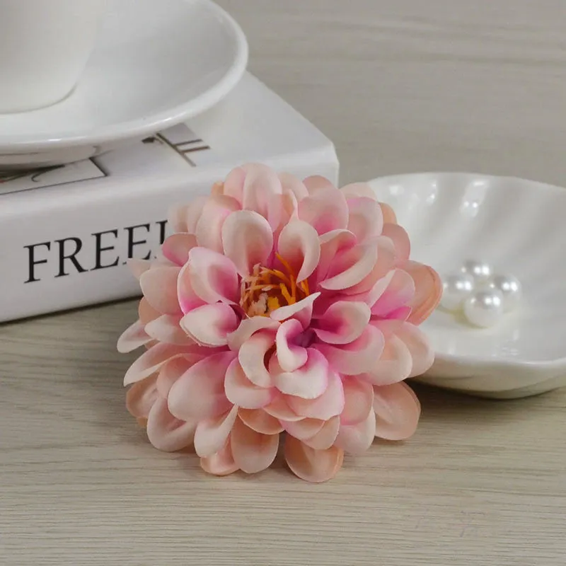 Silk Dahlia Bulk Artificial Flower Small Heads 7cm