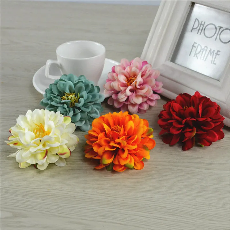 Silk Dahlia Bulk Artificial Flower Small Heads 7cm