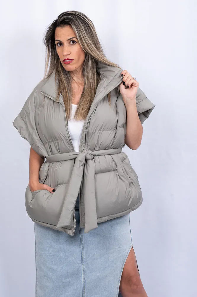 Sleeveless puffer vest | JACKIE