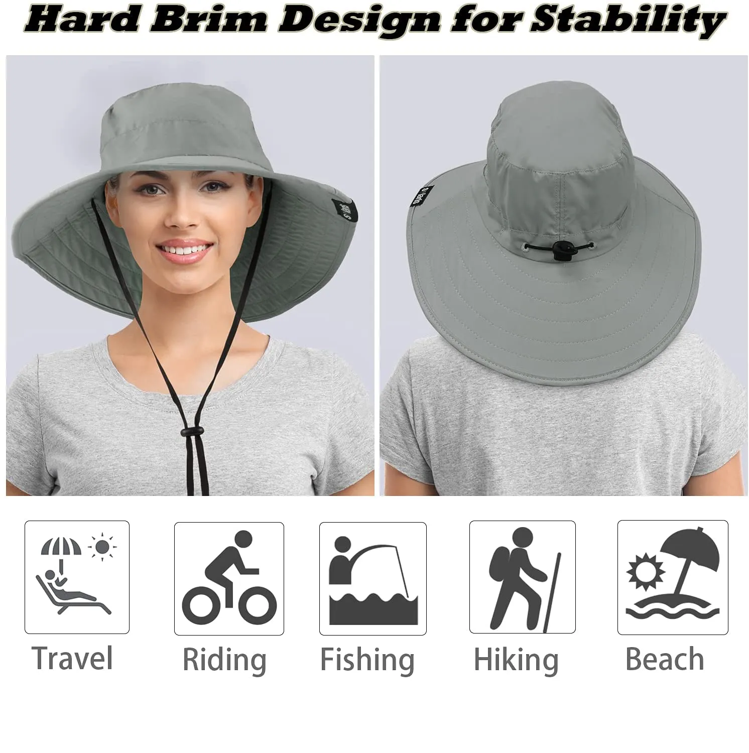 Solaris Wide Brim Sun Hat UPF 50  Outdoor Sun Protection