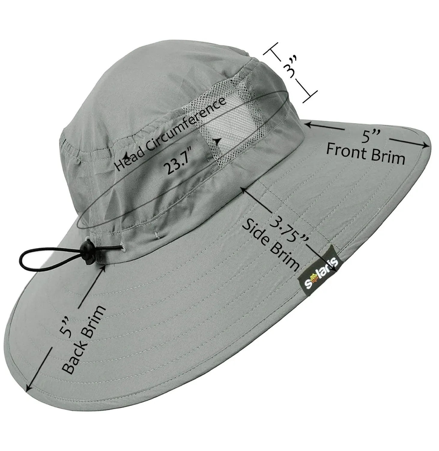 Solaris Wide Brim Sun Hat UPF 50  Outdoor Sun Protection