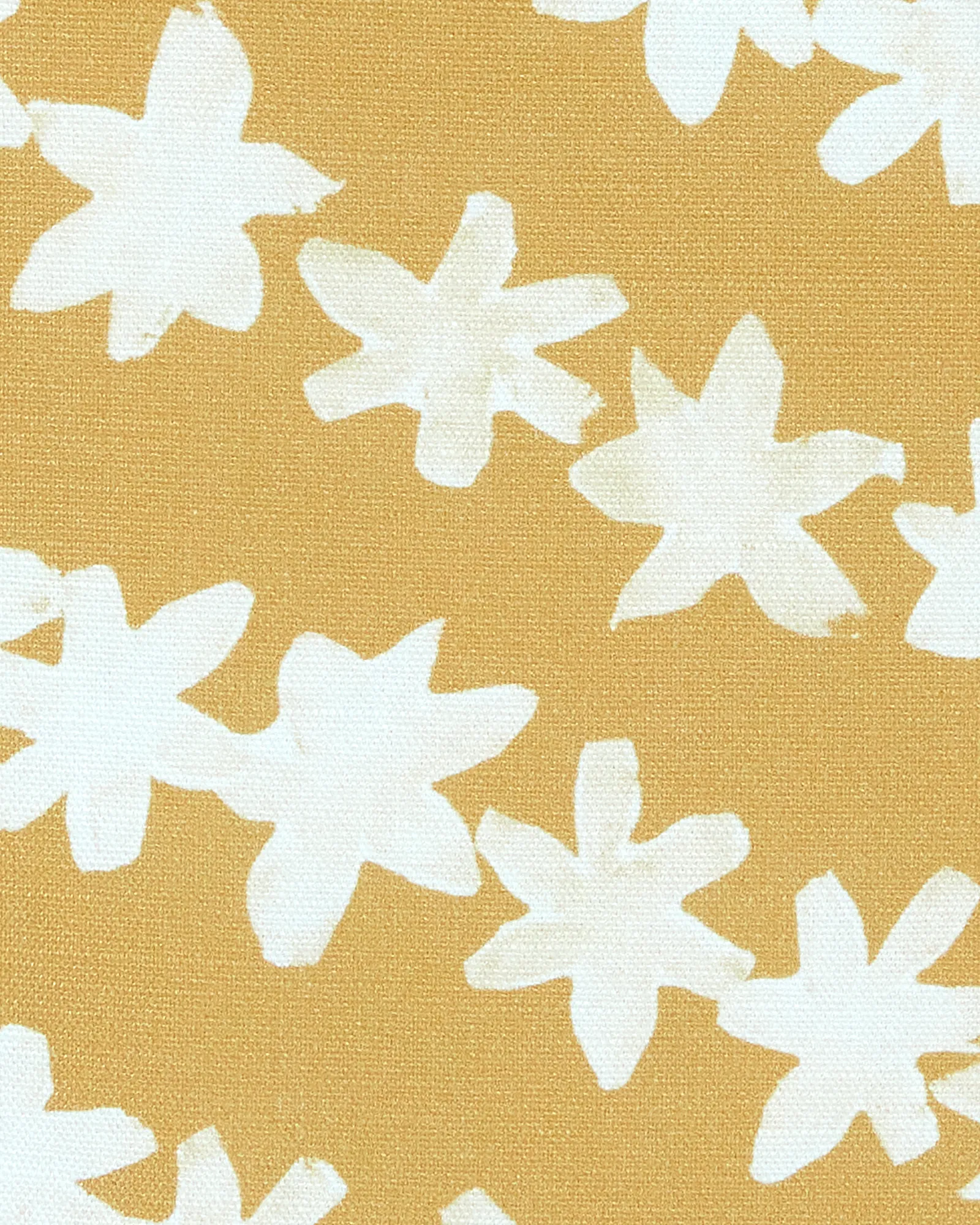 Stamped Garland Fabric in Goldenrod