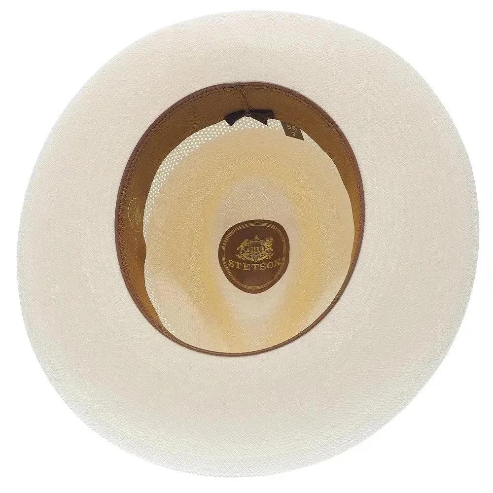 Stetson Alderton Vented Wide Brim Shantung Straw Fedora