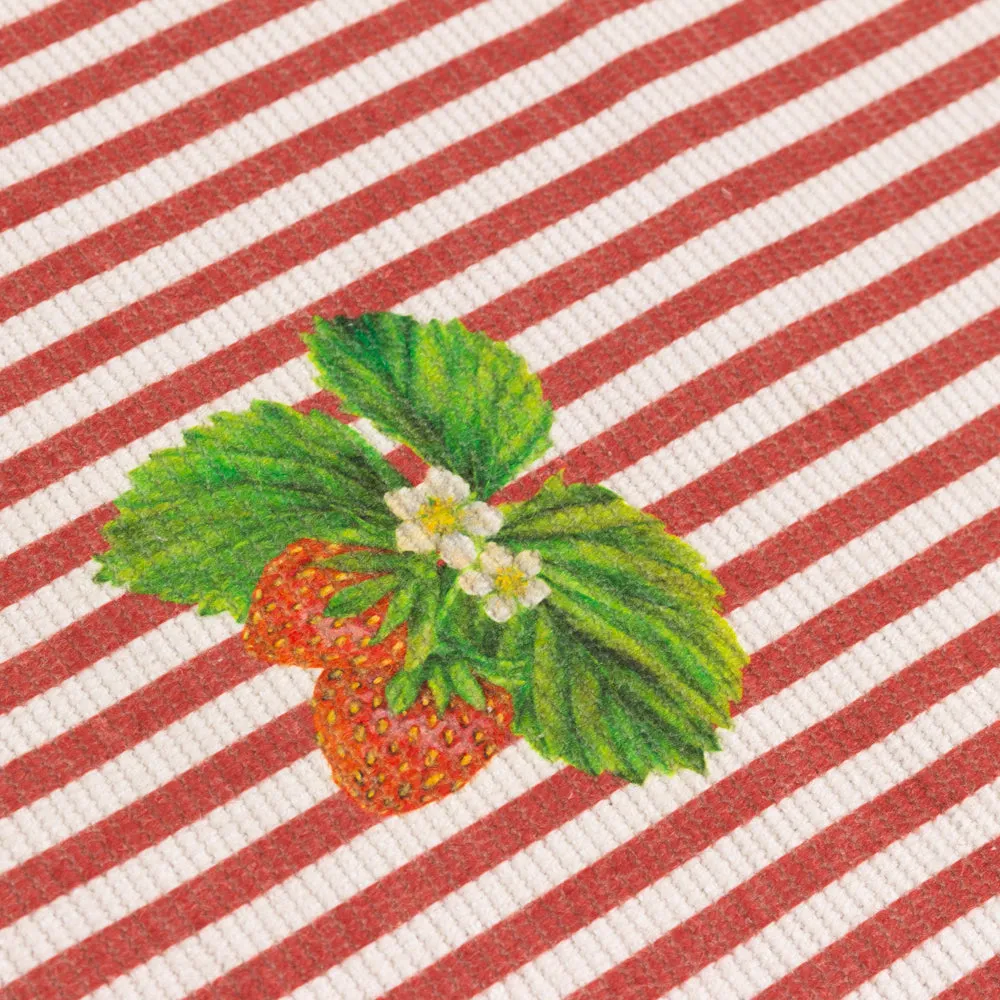 Strawberry Stripes Indoor/Outdoor Table Runner Candy Cane