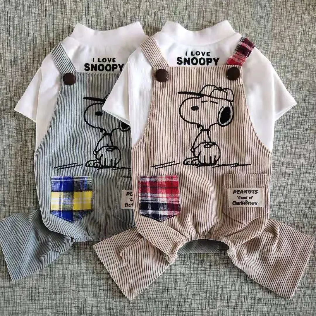 Stylish Snoopy Jumpsuit for French Bulldog