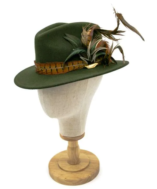 The Isabella in Emerald Green (Mixed Feathers)