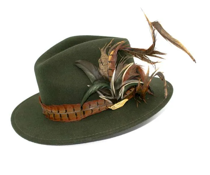 The Isabella in Emerald Green (Mixed Feathers)