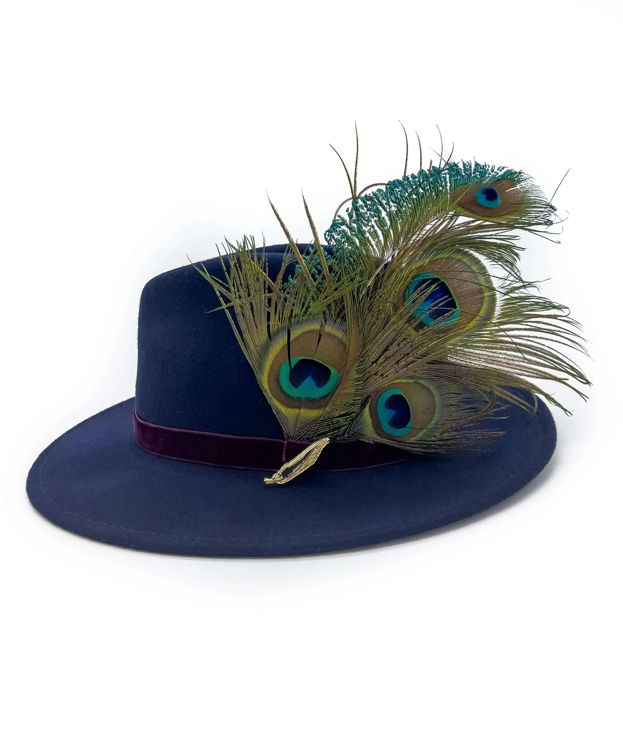 The Isabella in Navy (Peacock Feathers)