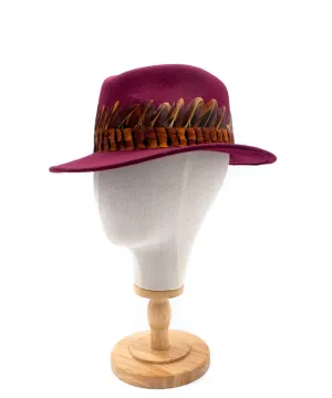 The Isabella in Wine (Pheasant Feather Wrap)