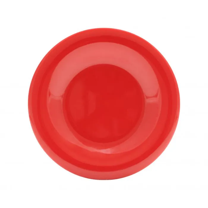 Thunder Group CR005PR 5 1/2" Wide Rim Plate, Pure Red - Dozen