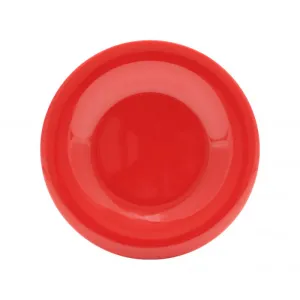 Thunder Group CR005PR 5 1/2" Wide Rim Plate, Pure Red - Dozen