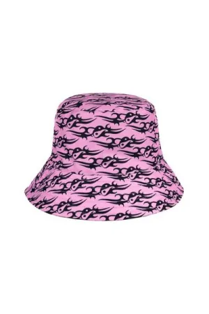 TRIBAL LOVE BUCKET HAT - PINK