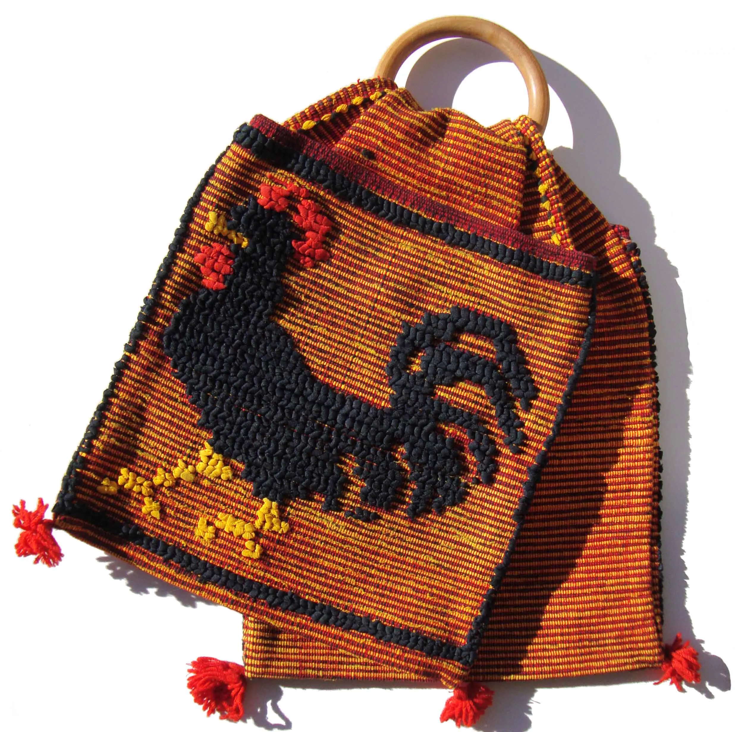 Vintage Rooster Bag Barcelos Saddlebag Novelty Handbag Tote