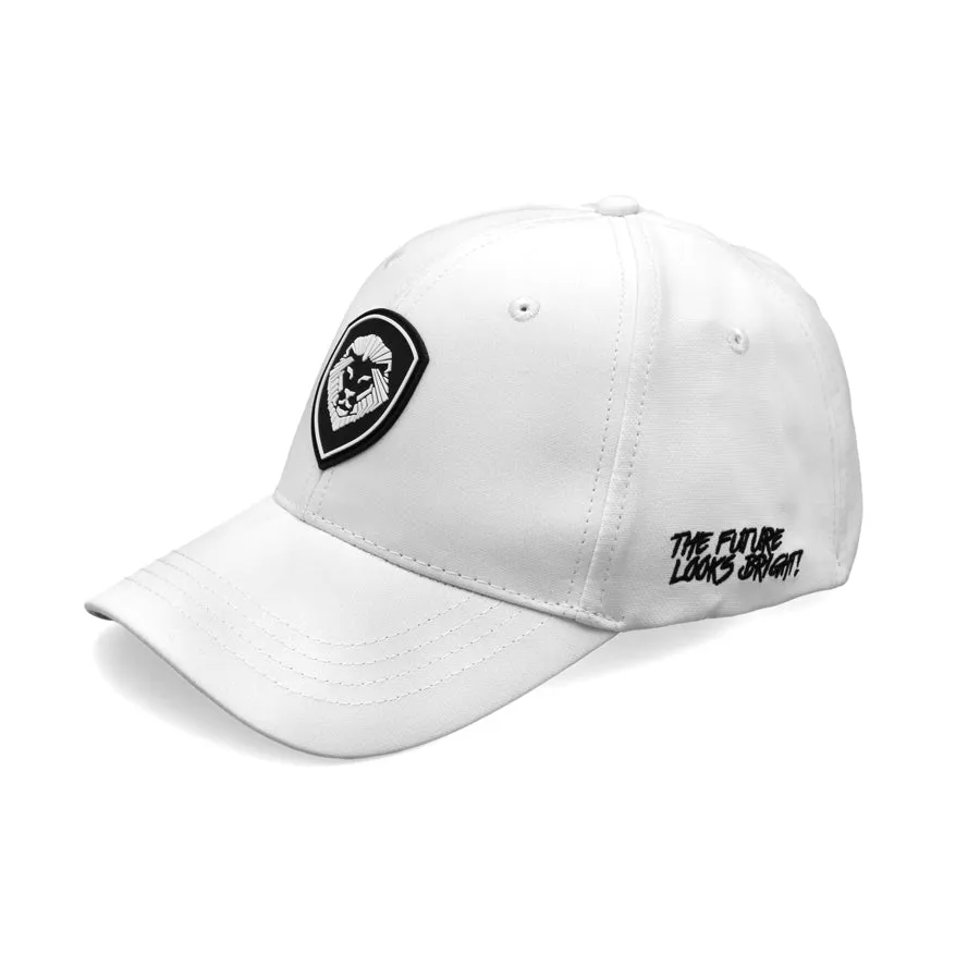 VT Shield Logo Future Looks Bright White & Black Snapback Hat