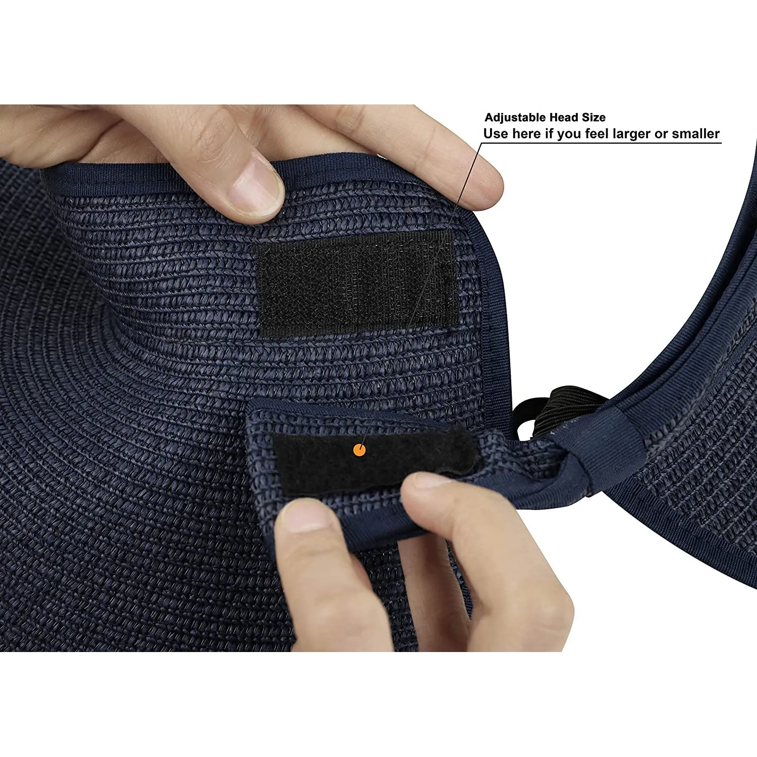Women's Wide Brim Roll-up Straw Sun Hat Sun Visor