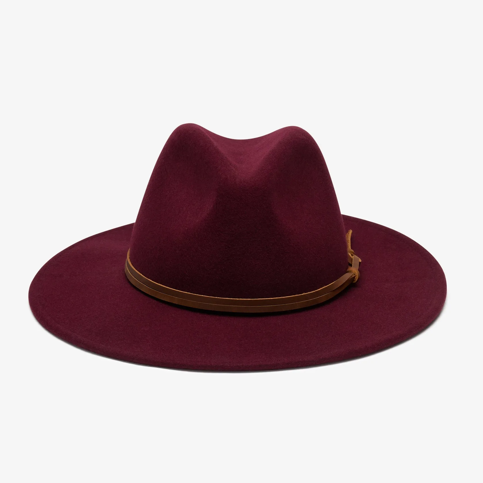Wyeth Hats Billie Fedora Hat in Wine